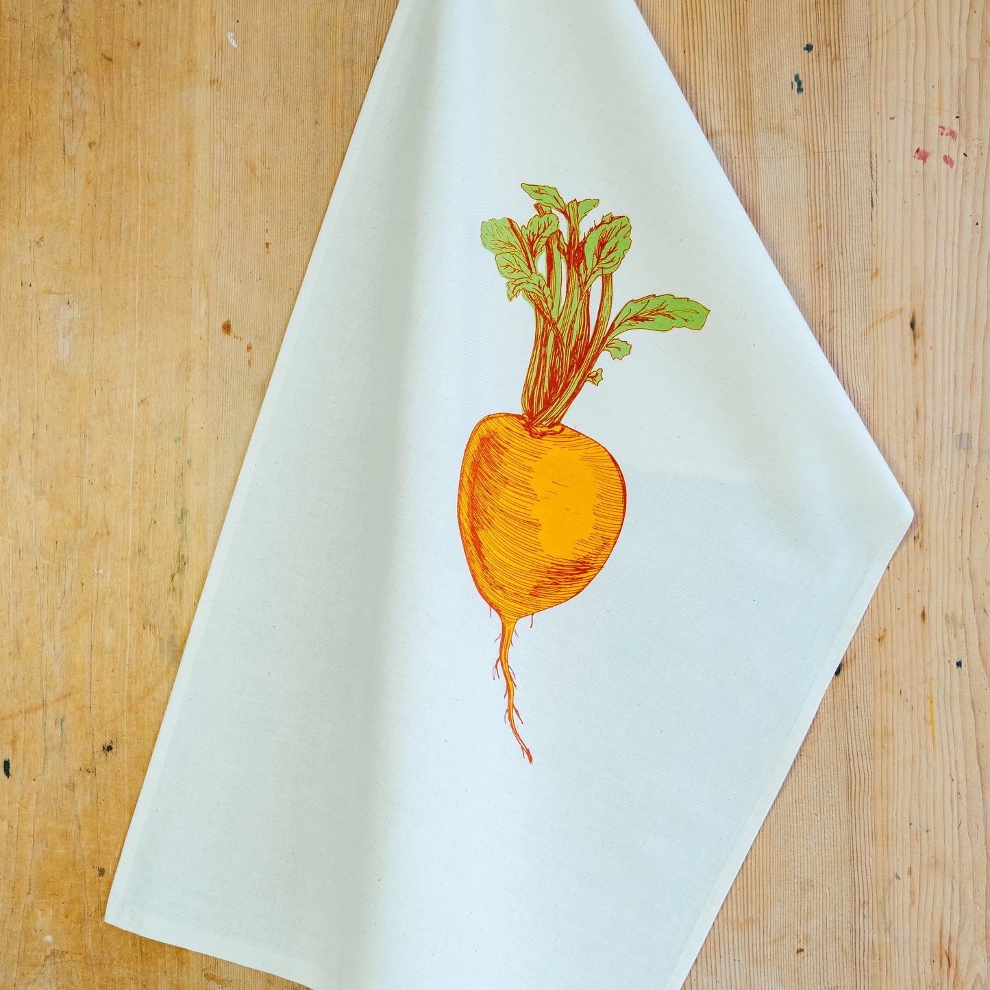 Orange Swede Tea Towel (Seconds)